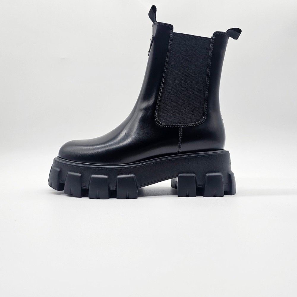 Prada Brushed Leather Chelsea Boots - Soleo.gr